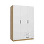 Hanah Home Armario Yaman 1600-209 Nogal y Blanco